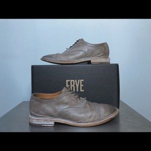 FRYE Men's Paul Bal Oxford Stone Color Size 11